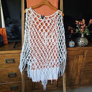 White Crochet Cover-Up